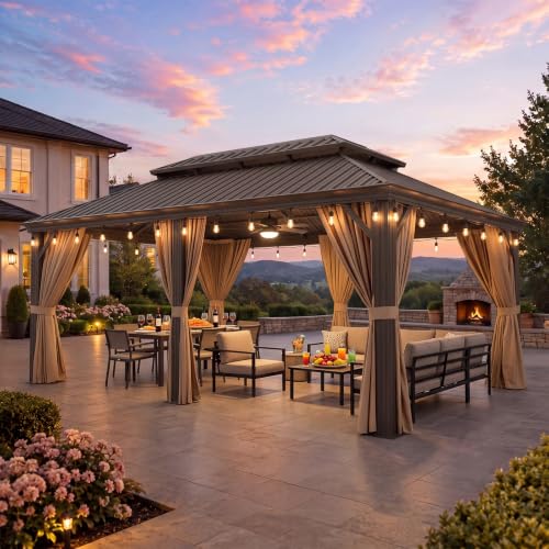 14' X 20' Hardtop Gazebo with Drainage