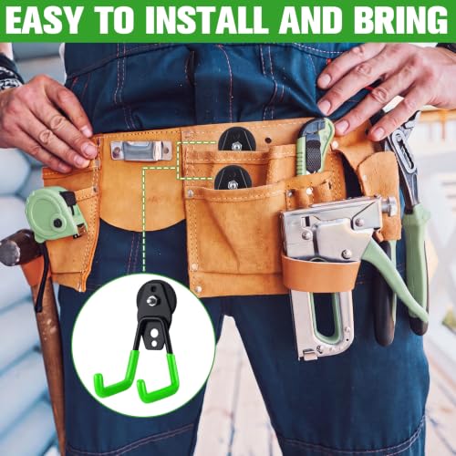 22 Pcs Large Magnetic Hooks Heavy Duty Garage Magnet Hooks Strong Storage Utility Magnetic Hangers with Anti Slip Rubber Coating for Indoor and Outdoor Hanging (22 Count)