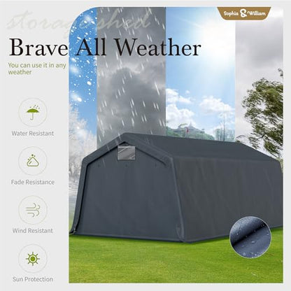Carport Storage Shed 13x22 Portable Heavy Duty Shelter