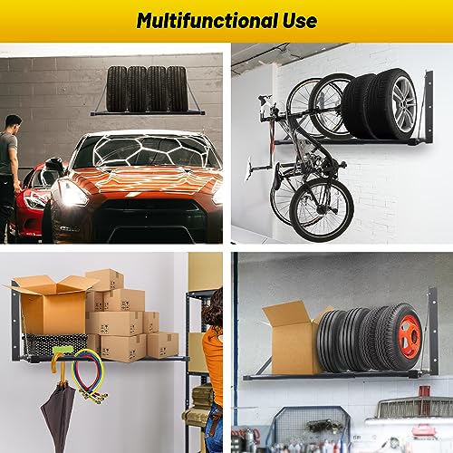 Adjustable Tire Rack Wall Mount for Garage