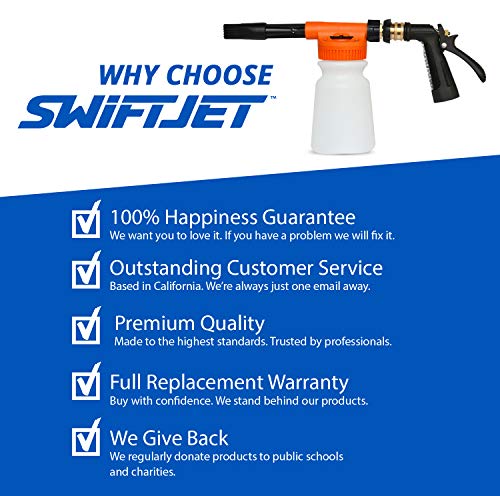 Car Wash Foam Gun + Microfiber Wash Mitt