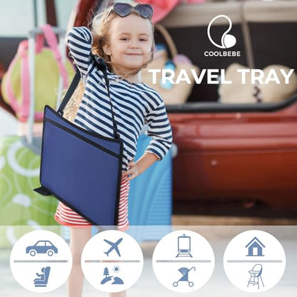 Kids Travel Tray for Toddler Car Seat (16 Ounce)
