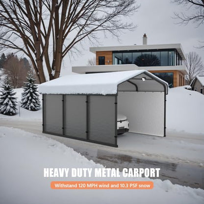 10x15 Heavy Duty Metal Carport