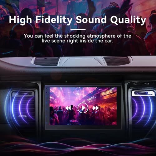 Double Din Car Stereo Radio with 7 inch HD Touchscreen