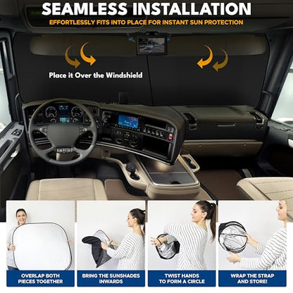 Semi Truck Windshield Sun Shade
