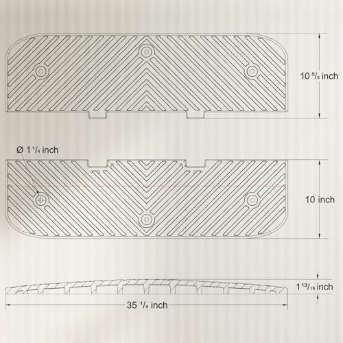 Heavy Duty Rubber Speed Humps