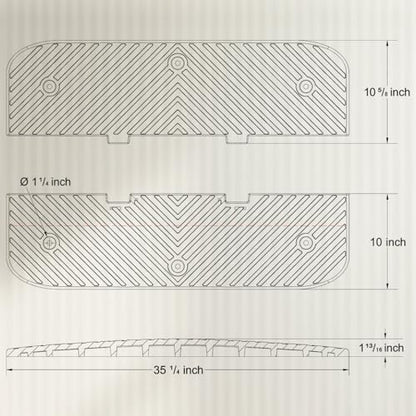 Heavy Duty Rubber Speed Humps