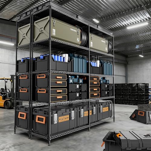 5 Tiers Storage Shelves Load 1500LBS
