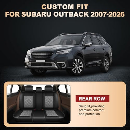 2 Front Car Seat Covers for Subaru Outback 2007