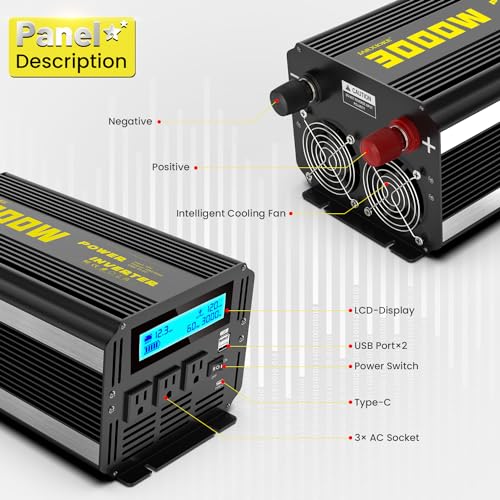3000 Watt Modified Sine Wave Power Inverter