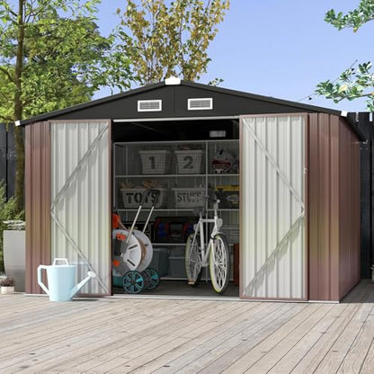9.4x7.3 FT Shed Outdoor Storage Shed