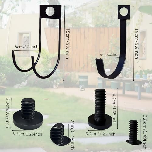 4 Pack Storage Shed Hooks for Suncast (4 Count)