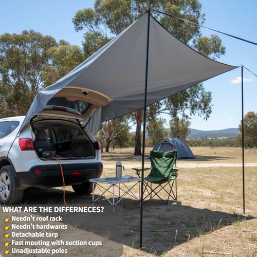 Portable Suction Cups Car Rear