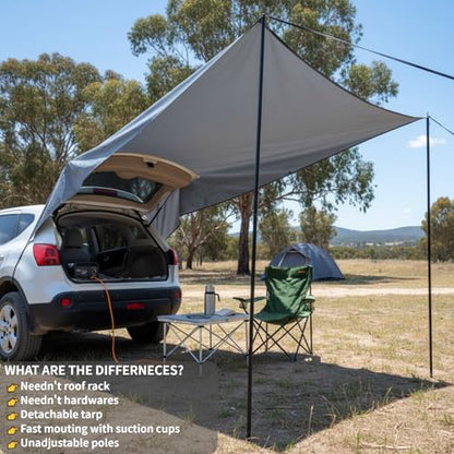 Portable Suction Cups Car Rear