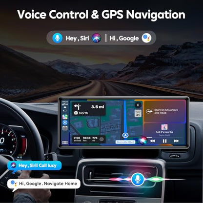 10.26" Wireless Apple Carplay Screen for Car