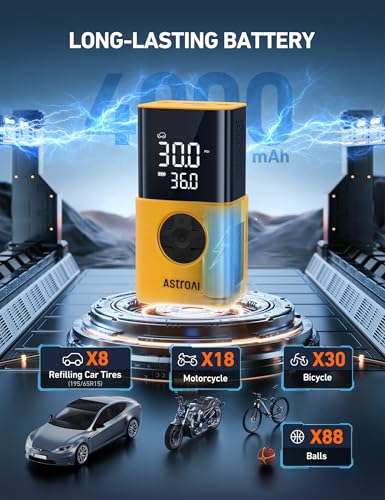 L7S Tire Inflator Portable Air Compressor Cordless with Digital Pressure Gauge