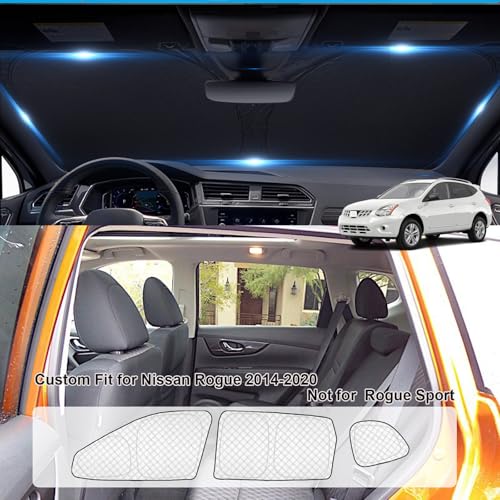 8pcs Thicken Sun Shades for Nissan Rogue