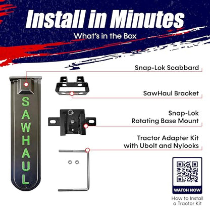 GearHaul SawHaul SnapLok Rotating Tractor Chainsaw Carrier