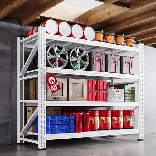 48” Wide Heavy Duty Metal Garage Shelving