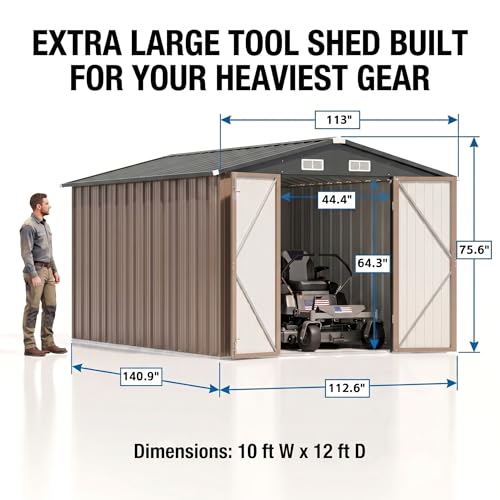 8x12 FT Outdoor Storage Shed