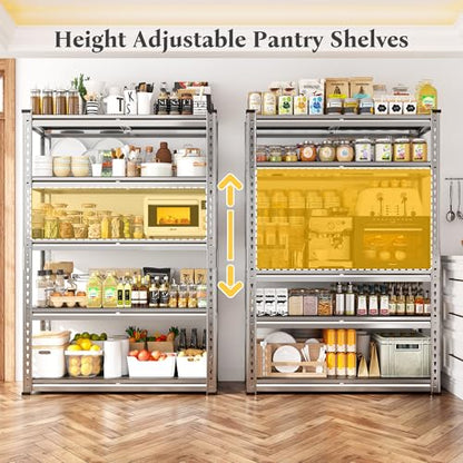 Galvanized Garage Shelving with PP Boards for Pantry Office Garage