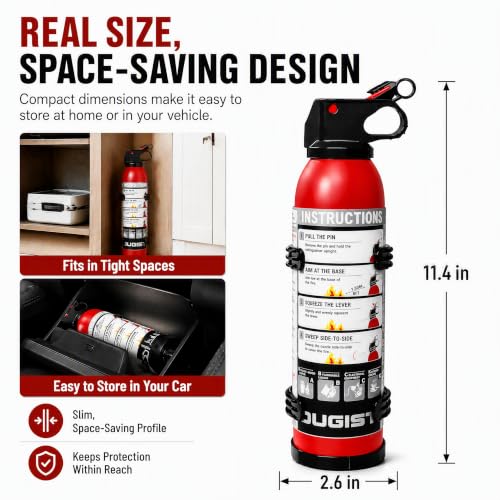 Small Fire Extinguisher for Home & Car (4 Count)
