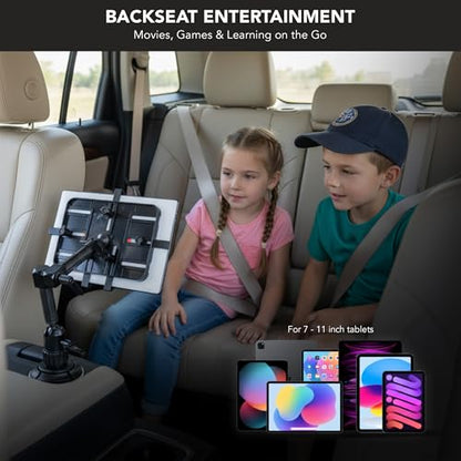 Carbon Fiber Cup Holder Tablet Mount Tablet Holder for Car Truck SUV