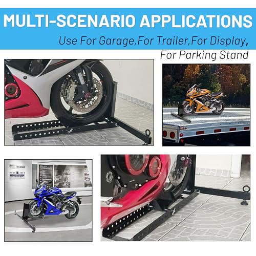 Motorcycle Wheel Chock Stand Upright 1800 LBS