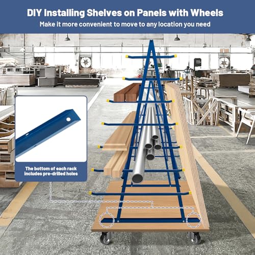 2000 lbs Horizontal Storage Rack (7 Count)