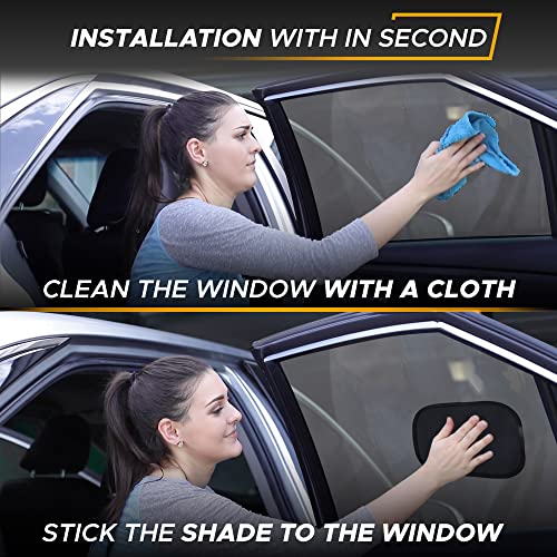 Miniature Static Cling Window Shade for Car Sun Visor (2 Count)