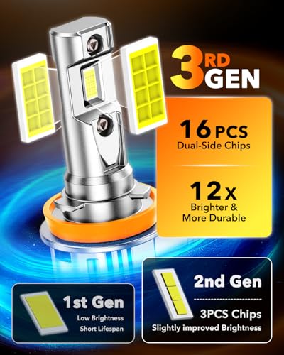 H11 9005 LED Light Bulbs Combo (4 Count)