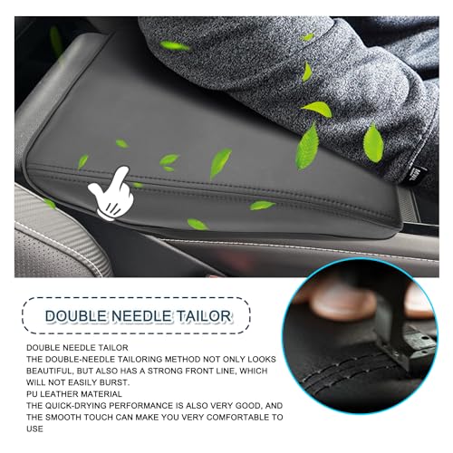 2026 Atlas Cross Sport Armrest Cover for Volkswagen Atlas 2026 Accessories Center Console Cover 2024 Atlas Armrest Cover Protector Compatible with 2024 2025 2026 VW Volkswagen Atlas Cross Sport