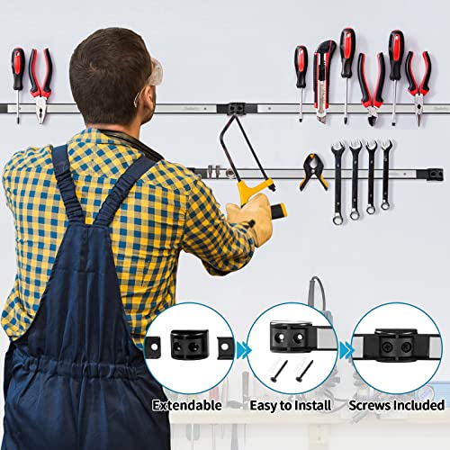 6 Pieces 18" Magnetic Tool Holder Strip (6 Count)