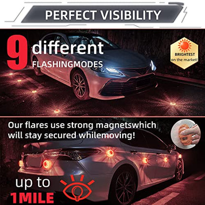 3 Pack LED Road Flares (3 Count)