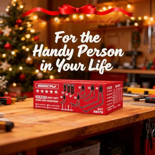 20 Pack Heavy Duty Garage Storage Hooks with Extension Cord Organizer (20 Count)