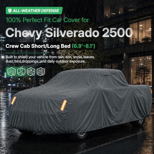 Waterproof Heavy Duty Truck Cover Custom Fit Chevy Silverado 2500 2020