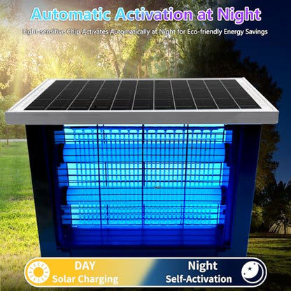 Powerful Solar Bug Zapper for 2000 sq.ft with 13FT Extension Cord
