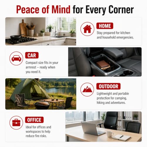 Small Fire Extinguisher for Home & Car