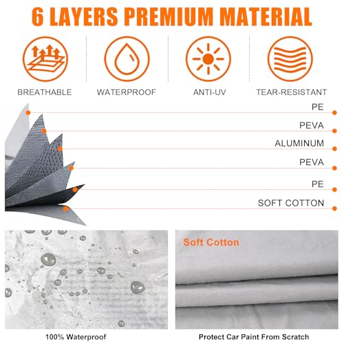 6 Layers Waterproof Car Covers Replace for 2007