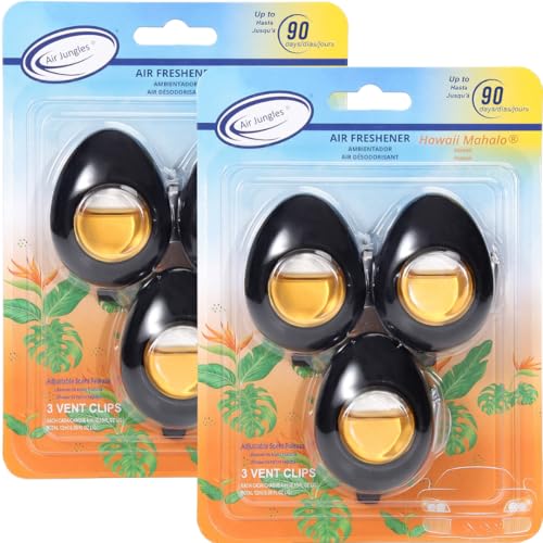 Car Air Freshener Vent Clip 3 Ct (6 Count)