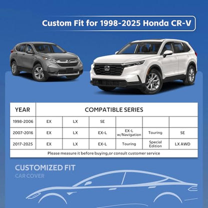 10 Layers SUV Car Cover Custom Fit for Honda CRV CR