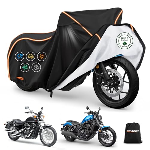 420D & Cotton Lining Motorcycle Cover for Honda Rebel 250 300 500 1100