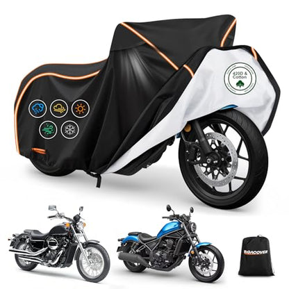420D & Cotton Lining Motorcycle Cover for Honda Rebel 250 300 500 1100