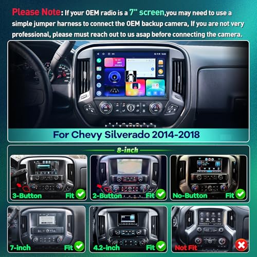 13.1" 8Core 8+128G Radio for Chevy Silverado GMC Sierra 2014