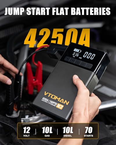 X7 4250A Jump Starter with 160PSI Air Compressor