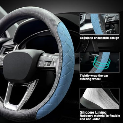Nappa Leather Steering Wheel Cover