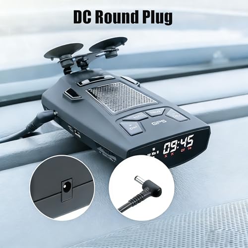 Power Cord for Cobra Radar Detector 480i Esr800 Xrs9370 Esd7570 Charger 12V