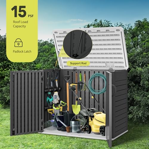 Outdoor Resin Storage Sheds with X