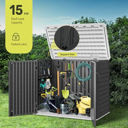 Outdoor Resin Storage Sheds with X