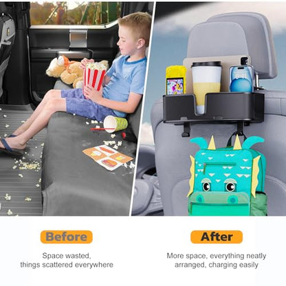 Car Headrest Cup Holder for Back Seat Organizer for Multi